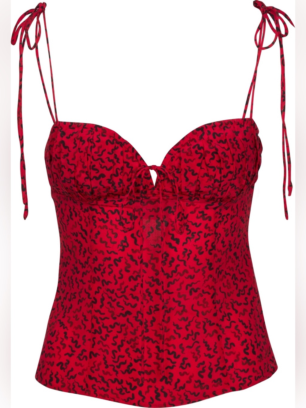 Realisation Par Red Silk Top